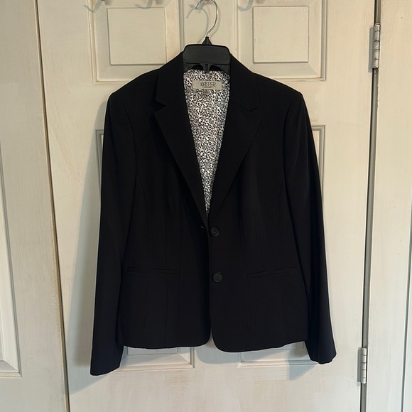 kasper women’s black suit jacket size 12 - Picture 1 of 4